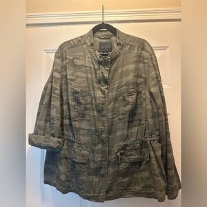 Sanctuary Olive Camouflage Utility Jacket